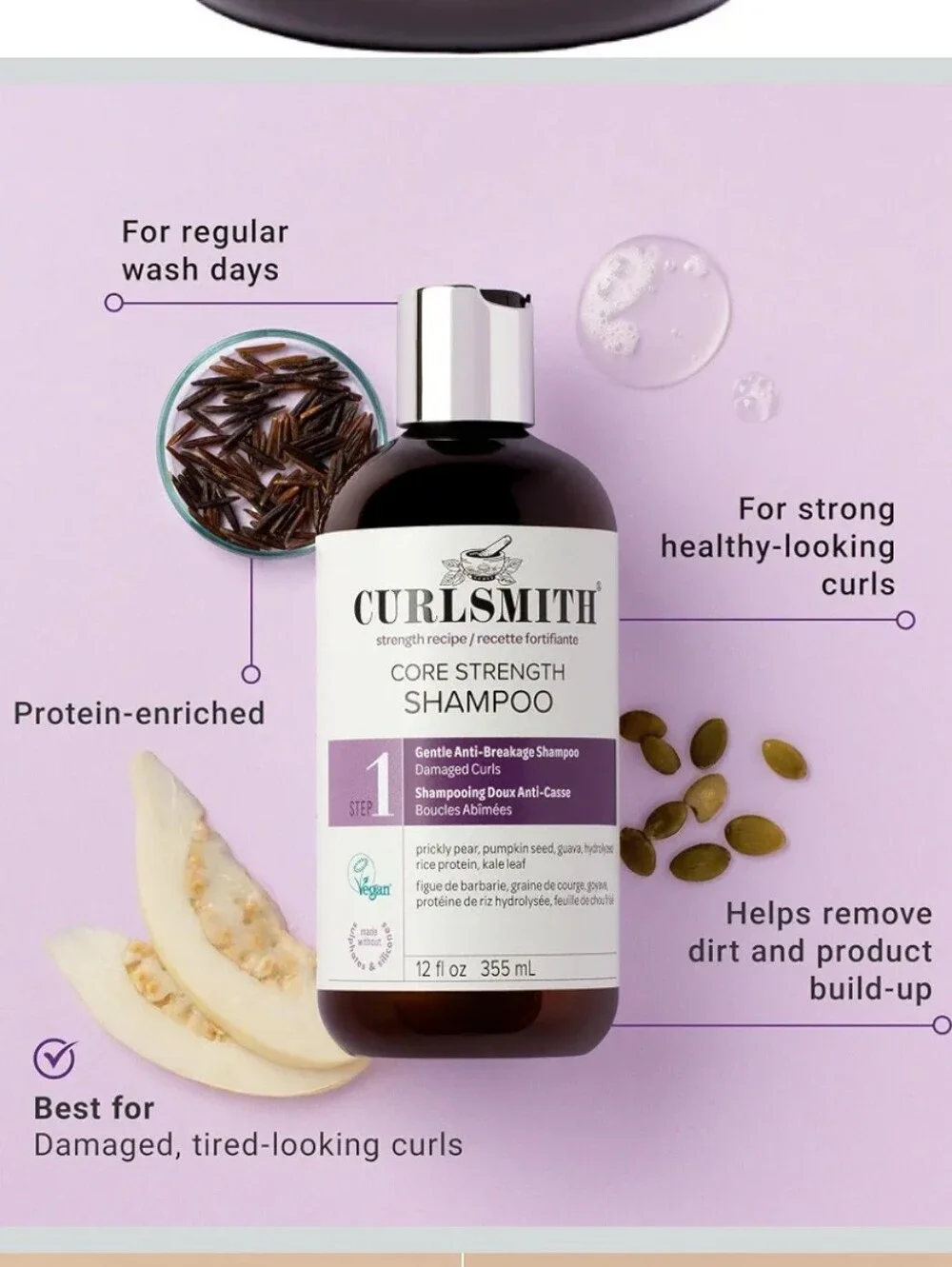 Curlsmith Core Strength Shampoo 32 oz